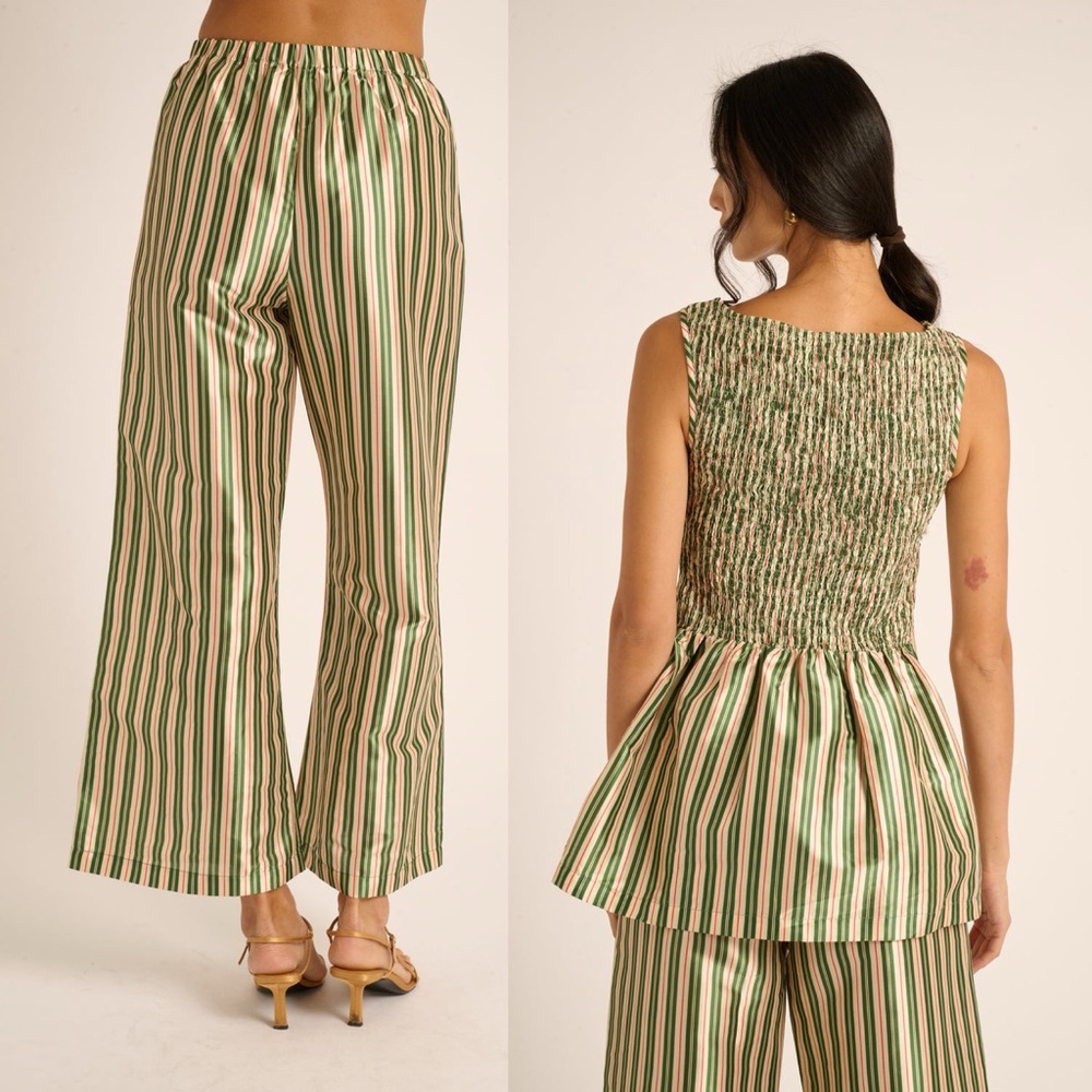 Striped Sleeveless Jumpsuit - Picture 4 of 15